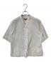 MARGARET HOWELL（マーガレットハウエル）の古着「SOFT WASHED COTTON バンドカラーシャツ」｜ホワイト