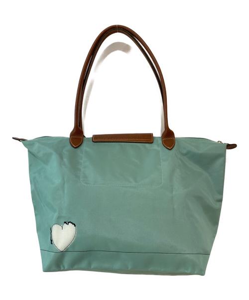 LONGCHAMP（ロンシャン）LONGCHAMP (ロンシャン) ル・プリアージュ カジュ・オゾワゾ 鳥かご トートバッグ グリーンの古着・服飾アイテム