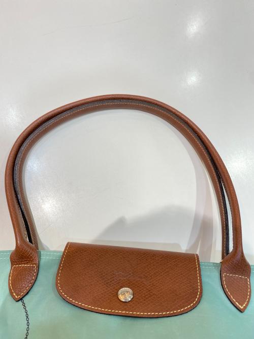 LONGCHAMP（ロンシャン）LONGCHAMP (ロンシャン) ル・プリアージュ カジュ・オゾワゾ 鳥かご トートバッグ グリーンの古着・服飾アイテム