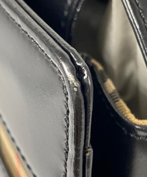 Burberry's（バーバリーズ）Burberry's (バーバリーズ) 裏地シャドーホースノヴァチェック ワンショルダーバッグ ブラック サイズ:なしの古着・服飾アイテム