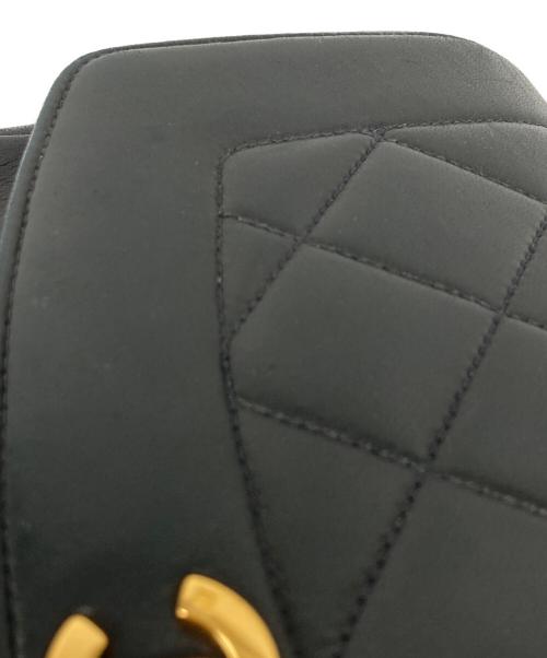 CHANEL（シャネル）CHANEL (シャネル) マトラッセ ダイアナ22 フラップ シングルチェーンショルダーバッグ ブラックの古着・服飾アイテム