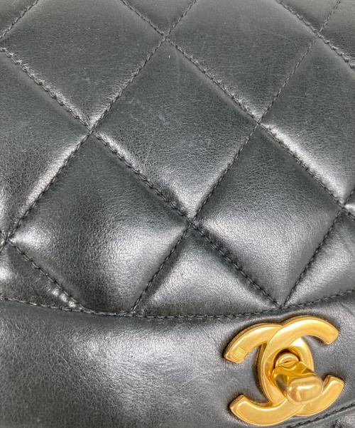 CHANEL（シャネル）CHANEL (シャネル) マトラッセ ダイアナ22 フラップ シングルチェーンショルダーバッグ ブラックの古着・服飾アイテム
