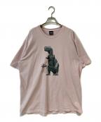 stussyステューシー）の古着「BIG&MEATY PIG.DYED TEE」｜ピンク