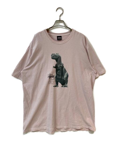stussy（ステューシー）stussy (ステューシー) BIG&MEATY PIG.DYED TEE ピンク サイズ:Lの古着・服飾アイテム