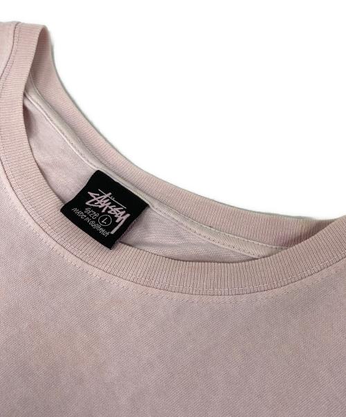 stussy（ステューシー）stussy (ステューシー) BIG&MEATY PIG.DYED TEE ピンク サイズ:Lの古着・服飾アイテム