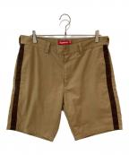 SUPREMEシュプリーム）の古着「13SS Side Stripe Work Short」｜ベージュ