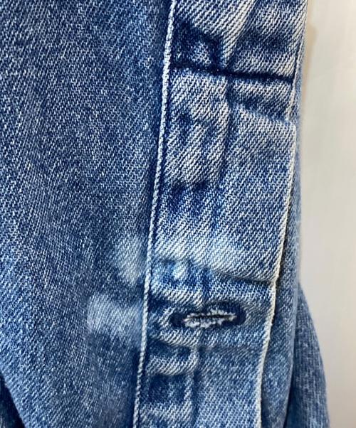 RALPH LAUREN（ラルフローレン）RALPH LAUREN (ラルフローレン) ポロ刺繍デニムコットンシャツ ブルー サイズ: XXLの古着・服飾アイテム