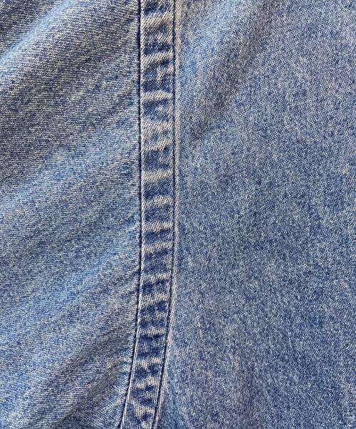 RALPH LAUREN（ラルフローレン）RALPH LAUREN (ラルフローレン) ポロ刺繍デニムコットンシャツ ブルー サイズ: XXLの古着・服飾アイテム