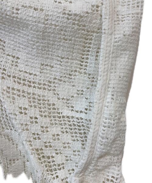 Spick and Span（スピック＆スパン）Spick and Span (スピック＆スパン) ジャガードレースハーフスリーブシャツ ホワイト サイズ:Freeの古着・服飾アイテム