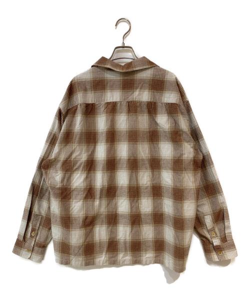 FIVE BROTHER（ファイブブラザー）FIVE BROTHER (ファイブブラザー) オンブレチェックシャツ ベージュ サイズ:Lの古着・服飾アイテム