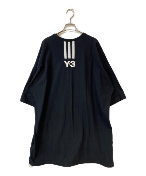 Y-3（ワイスリー）Y-3 (ワイスリー) OVERSIZED SS TEE - STRIPES ブラック サイズ:Lの古着・服飾アイテム