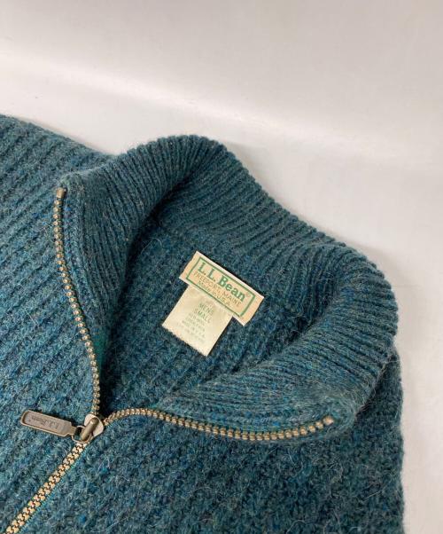 L.L.Bean（エルエルビーン）L.L.Bean (エルエルビーン) ウール×アルパカドライバーズニット グリーン サイズ:Sの古着・服飾アイテム