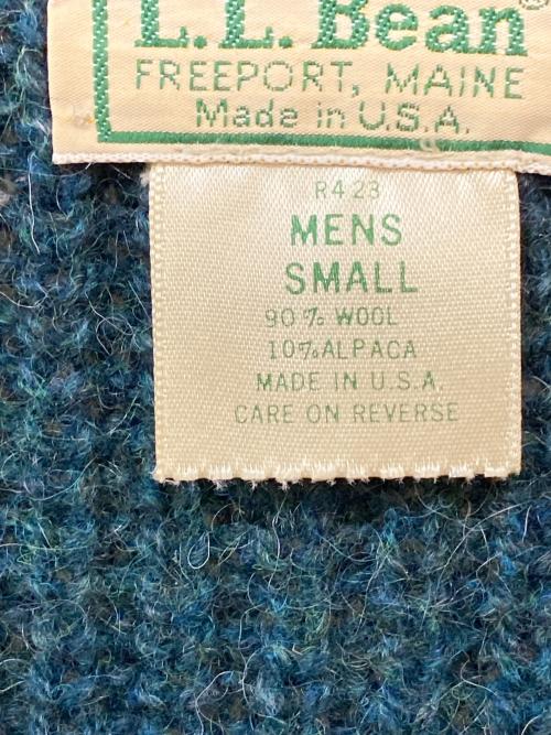 L.L.Bean（エルエルビーン）L.L.Bean (エルエルビーン) ウール×アルパカドライバーズニット グリーン サイズ:Sの古着・服飾アイテム