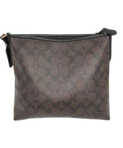 COACH（コーチ）COACH (コーチ) シグネチャー ショルダーバッグ ブラウンの古着・服飾アイテム