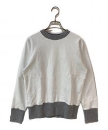 MARNI（マルニ）の古着「リブ配色ラグランスウェット」｜ホワイト×グレー