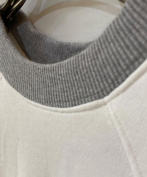 MARNI（マルニ）MARNI (マルニ) リブ配色ラグランスウェット ホワイト×グレー サイズ:38の古着・服飾アイテム