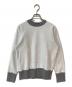 MARNI（マルニ）の古着「リブ配色ラグランスウェット」｜ホワイト×グレー