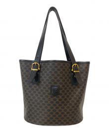 CELINE（セリーヌ）の古着「マカダム柄 トートバッグ」｜ブラウン