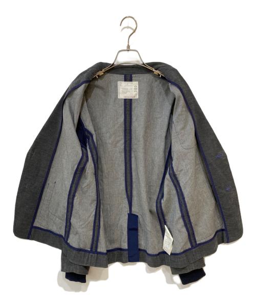 sacai（サカイ）sacai (サカイ) 13SS エルボーパッチ 2B テーラードジャケット グレー サイズ:1の古着・服飾アイテム