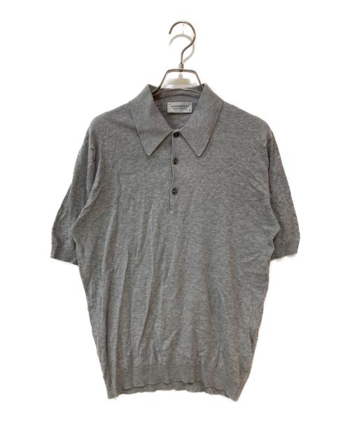 JOHN SMEDLEY（ジョンスメドレー）JOHN SMEDLEY (ジョンスメドレー) コットンニットポロシャツ グレー サイズ:XSの古着・服飾アイテム