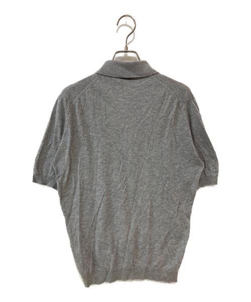 JOHN SMEDLEY（ジョンスメドレー）JOHN SMEDLEY (ジョンスメドレー) コットンニットポロシャツ グレー サイズ:XSの古着・服飾アイテム