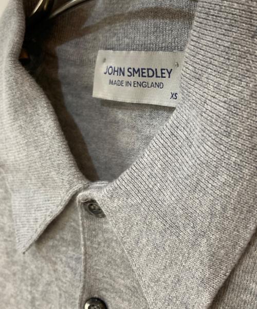 JOHN SMEDLEY（ジョンスメドレー）JOHN SMEDLEY (ジョンスメドレー) コットンニットポロシャツ グレー サイズ:XSの古着・服飾アイテム