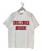 CHALLENGERチャレンジャー）の古着「COLLEGE LOGO TEE」｜ホワイト