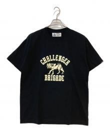 CHALLENGER（チャレンジャー）の古着「WOLF COLLEGE TEE」｜ブラック