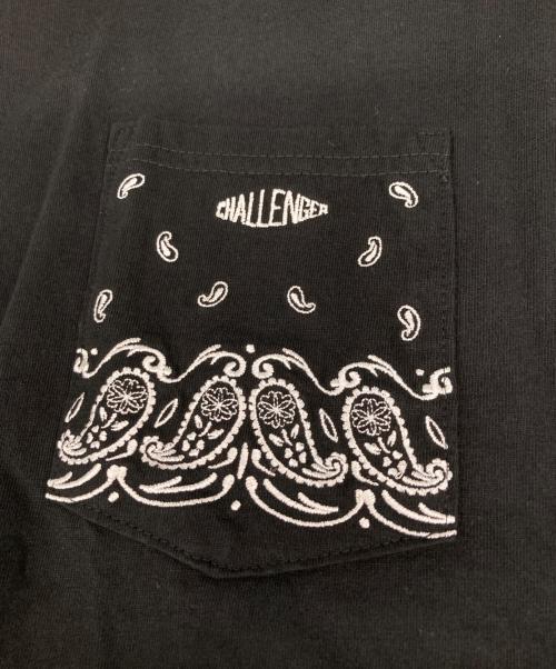 CHALLENGER（チャレンジャー）CHALLENGER (チャレンジャー) BANDANA POCKET TEE ブラック サイズ:ＸＬの古着・服飾アイテム