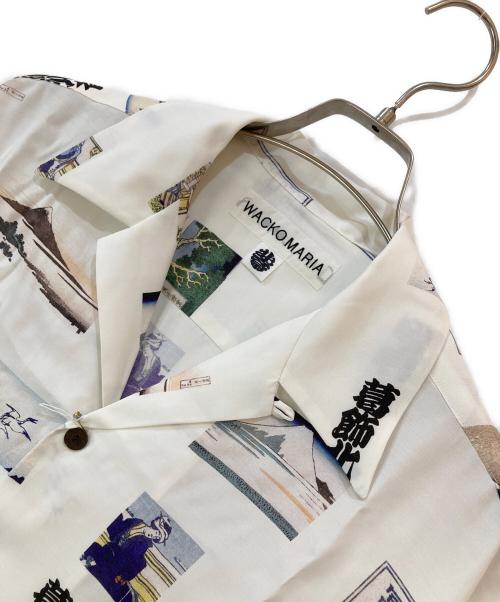 WACKO MARIA（ワコマリア）WACKO MARIA (ワコマリア) 葛飾北斎 | S/S HAWAIIAN SHIRT ホワイト サイズ:M 未使用品の古着・服飾アイテム
