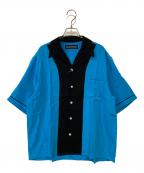 WACKO MARIAワコマリア）の古着「25SS SWITCHING SHIRT S/S (TYPE-1)」｜ブルー
