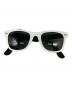 RAY-BAN（レイバン）の古着「WAYFARER サングラス」｜ブラック×ホワイト