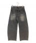 WYM LIDNM (ウィム バイ リドム) ARC CURVED DRAPE DENIM ブラック サイズ:S：5000円