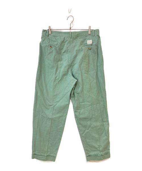 POLO RALPH LAUREN（ポロ・ラルフローレン）POLO RALPH LAUREN (ポロ・ラルフローレン) マレーシア製 ツータックチノパンツ グリーン サイズ:W36L34の古着・服飾アイテム