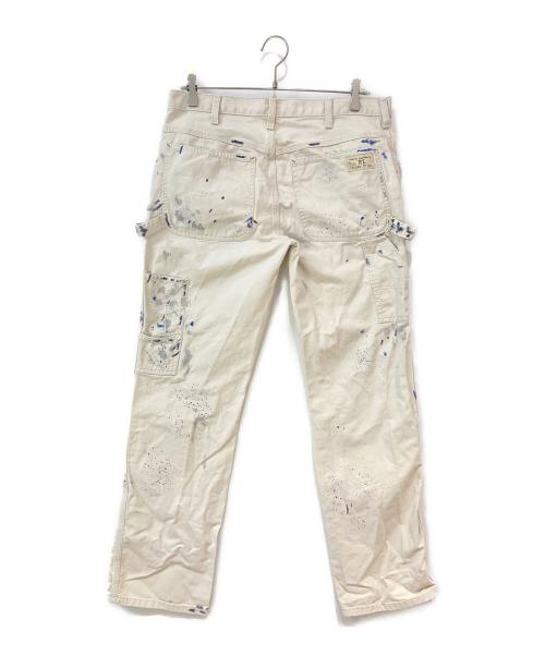 POLO RALPH LAUREN（ポロ・ラルフローレン）POLO RALPH LAUREN (ポロ・ラルフローレン) ダブルニー ペイント ペインターパンツ ベージュ サイズ:W33L32の古着・服飾アイテム