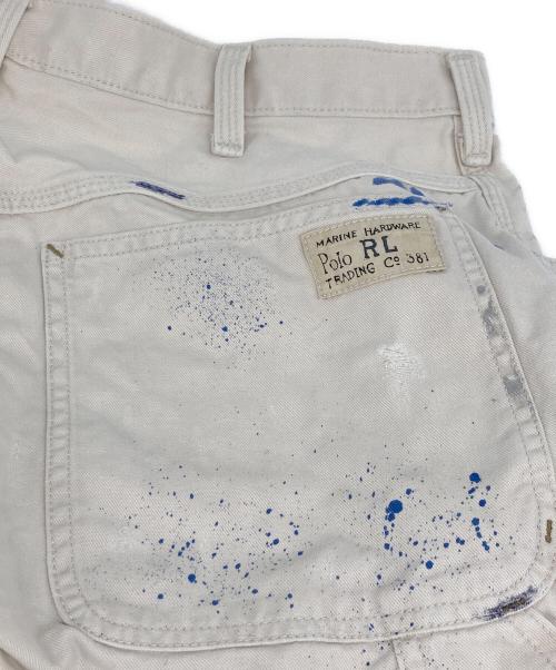POLO RALPH LAUREN（ポロ・ラルフローレン）POLO RALPH LAUREN (ポロ・ラルフローレン) ダブルニー ペイント ペインターパンツ ベージュ サイズ:W33L32の古着・服飾アイテム