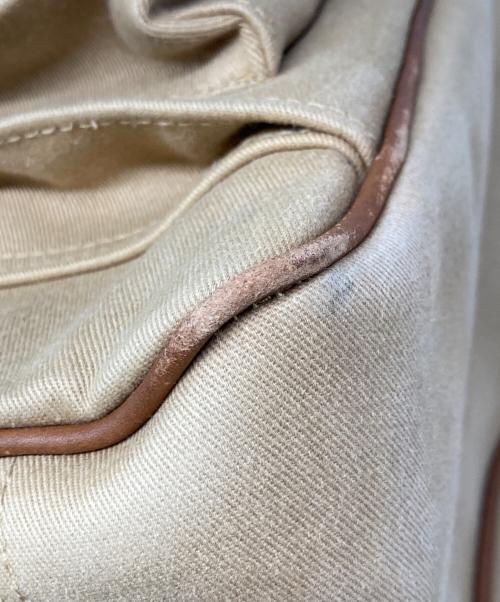 POLO RALPH LAUREN（ポロ・ラルフローレン）POLO RALPH LAUREN (ポロ・ラルフローレン) レザー切替 サファリトートバッグ ブラウン サイズ:なしの古着・服飾アイテム