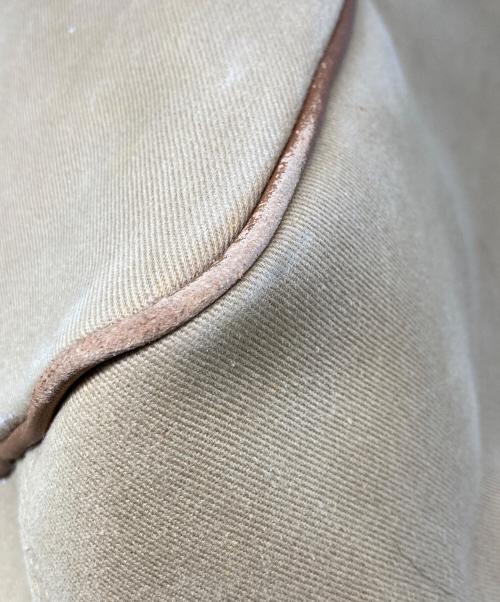 POLO RALPH LAUREN（ポロ・ラルフローレン）POLO RALPH LAUREN (ポロ・ラルフローレン) レザー切替 サファリトートバッグ ブラウン サイズ:なしの古着・服飾アイテム