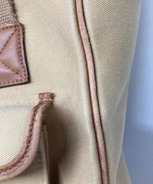 POLO RALPH LAUREN（ポロ・ラルフローレン）POLO RALPH LAUREN (ポロ・ラルフローレン) レザー切替 サファリトートバッグ ブラウン サイズ:なしの古着・服飾アイテム