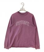 stussyステューシー）の古着「ロゴカットソー」｜ピンク