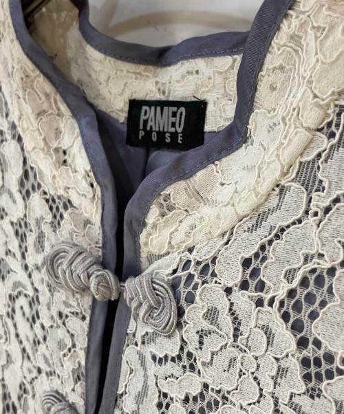 PAMEO POSE（パメオポーズ）PAMEO POSE (パメオポーズ) マカオレースミニドレス ホワイト サイズ:Sの古着・服飾アイテム