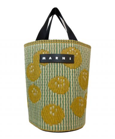 【美品】MARNIタタミ バケットバッグ／ピンクサンド 中古・古着通販】MARNI (マルニ) タタミ バケットバッグ ベージュ