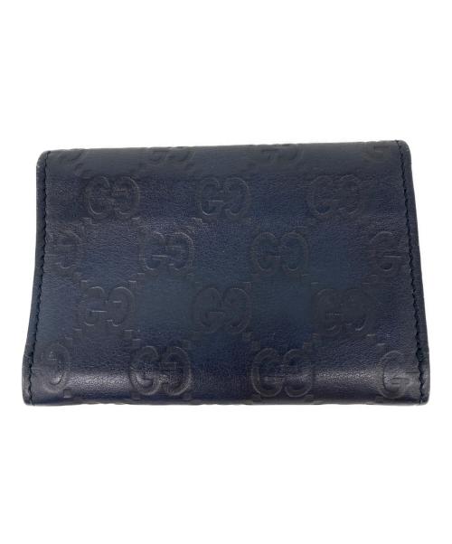 GUCCI（グッチ）GUCCI (グッチ) グッチシマ カードケース ネイビーの古着・服飾アイテム