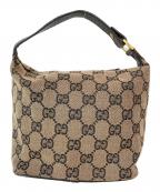 GUCCIグッチ）の古着「GGキャンバス アクセサリーポーチ」｜ベージュ