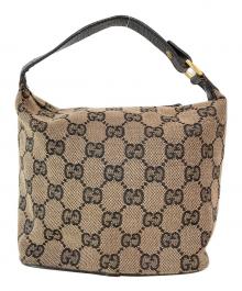 GUCCI（グッチ）の古着「GGキャンバス アクセサリーポーチ」｜ベージュ