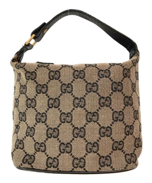 GUCCI（グッチ）GUCCI (グッチ) GGキャンバス アクセサリーポーチ ベージュの古着・服飾アイテム