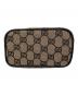 中古・古着 GUCCI (グッチ) GGキャンバス アクセサリーポーチ ベージュ：23000円