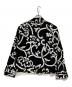 LEONARD FASHION (レオナールファッション) 花柄ダブルジャケット ホワイト×ブラック サイズ:11：5000円