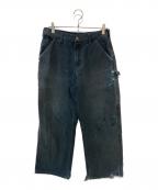 CarHarttカーハート）の古着「WASHED DUCK UTILITY WORK PANT」｜ブラック