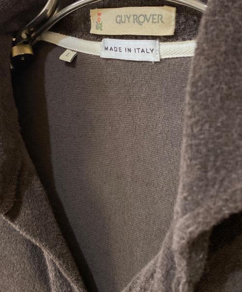 GUY ROVER（ギローバー）GUY ROVER (ギローバー) パイルポロシャツ ブラウン サイズ:Lの古着・服飾アイテム
